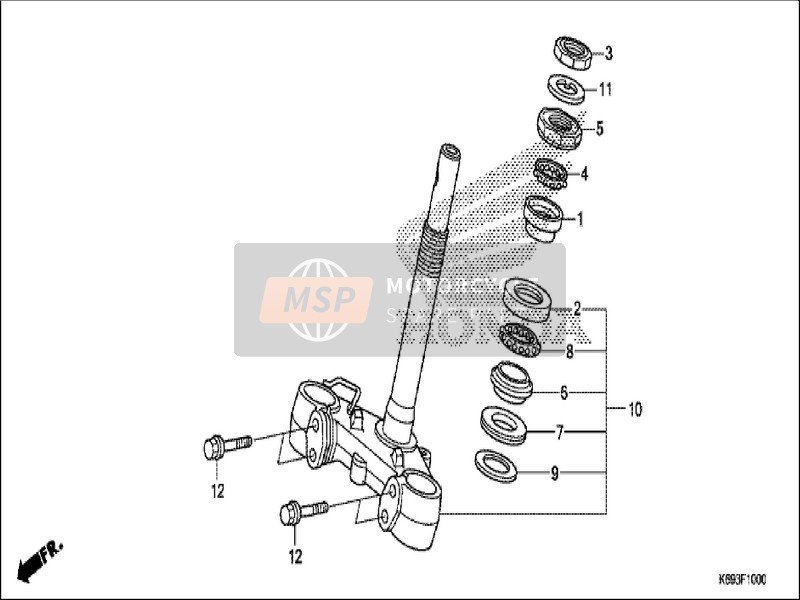 53215GGC900, Ball Assy., Steering Steel, Honda, 1